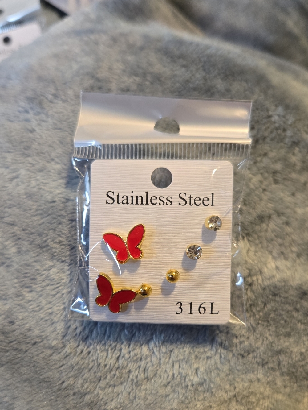 3/$10 Bundle Deals Burnt Orange Butterfly Earring Set
